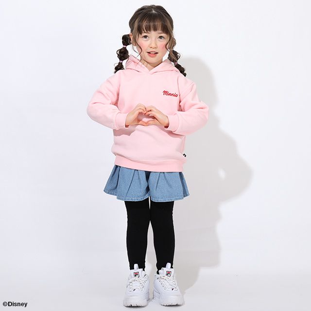 【ベビードール】ミニー 裏起毛ビックシルエットパーカー 親子お揃い 7191K