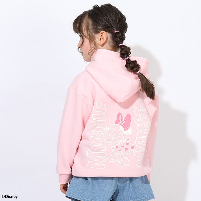 【ベビードール】ミニー 裏起毛ビックシルエットパーカー 親子お揃い 7191K