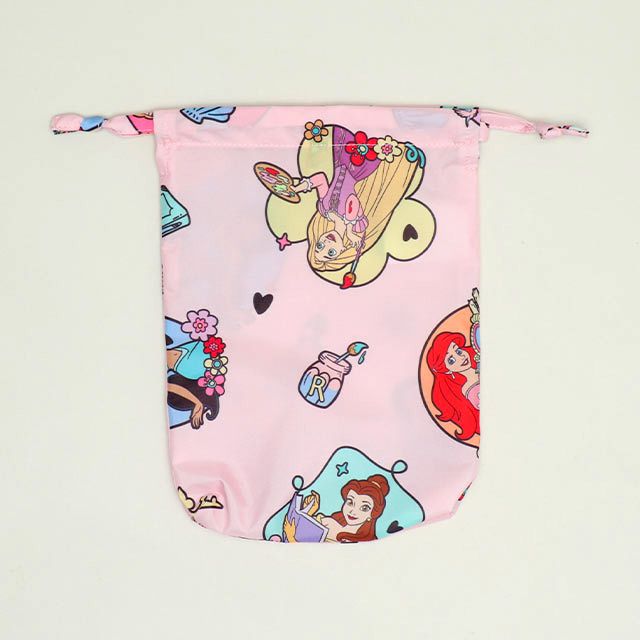 【ベビードール】プリンセス キャラクター プレイウェア 1211K (収納袋付) / ベビーサイズ キッズ S(80-90cm) M(100-110cm) 軽量 オーバーオール サロペット 汚れてもいい服 撥水加工 収納ポーチ付き