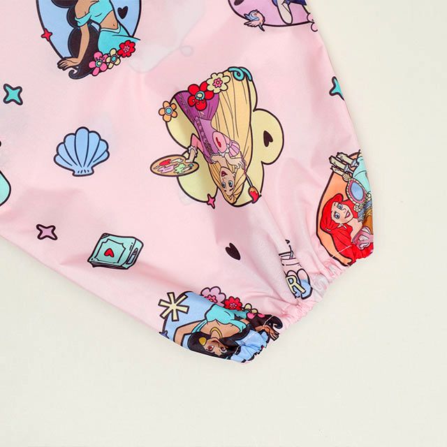 【ベビードール】プリンセス キャラクター プレイウェア 1211K (収納袋付) / ベビーサイズ キッズ S(80-90cm) M(100-110cm) 軽量 オーバーオール サロペット 汚れてもいい服 撥水加工 収納ポーチ付き