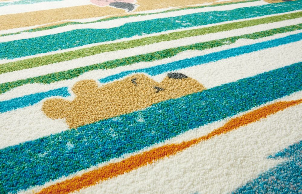 プー ルックイン ラグ DRP-1063 マルチカラー