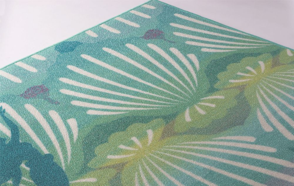 プリンセス シェルフィッシュ ラグ DRT-1066 ブルー