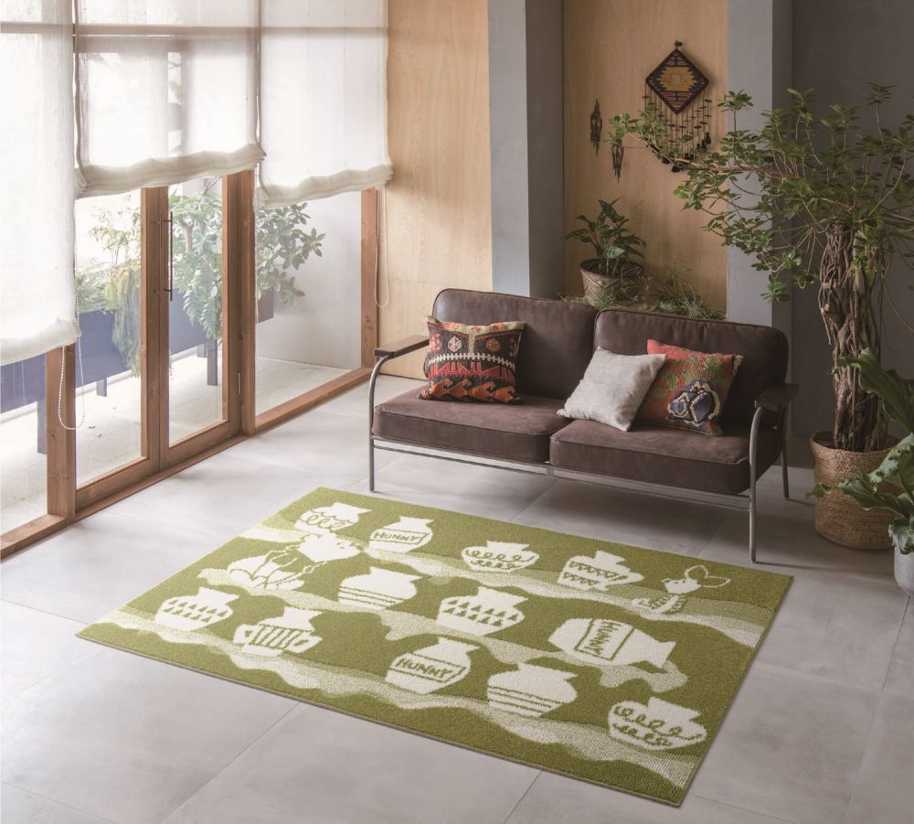 プー ハニーポット ラグ DRP-106B グリーン