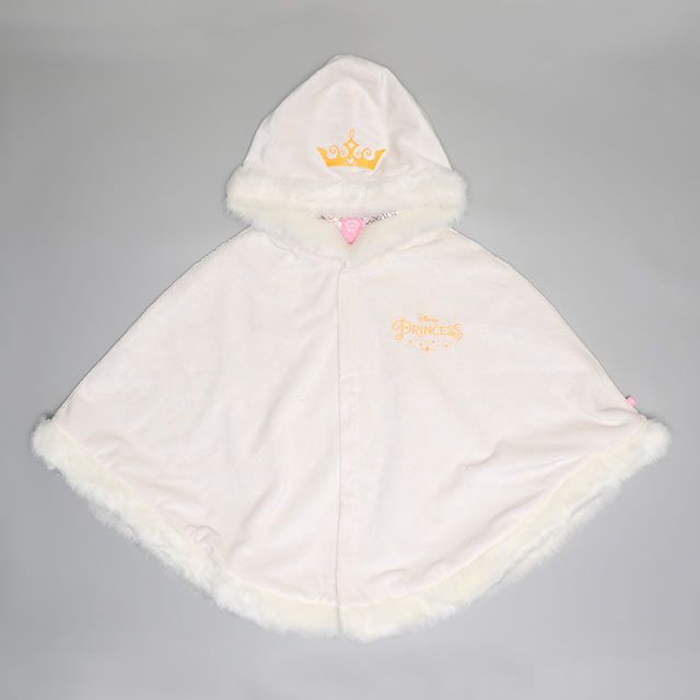 【ベビードール】プリンセス / ケープ 1230K / ベビーサイズ キッズサイズ トップス アウター ポンチョ マント 羽織り フード付き ふわふわ もこもこ あったか 防寒 アリエル ラプンツェル ベル ジャスミン モアナ 白雪姫 ポカホンタス オーロラ姫 ティアナ ムーラン メリダ