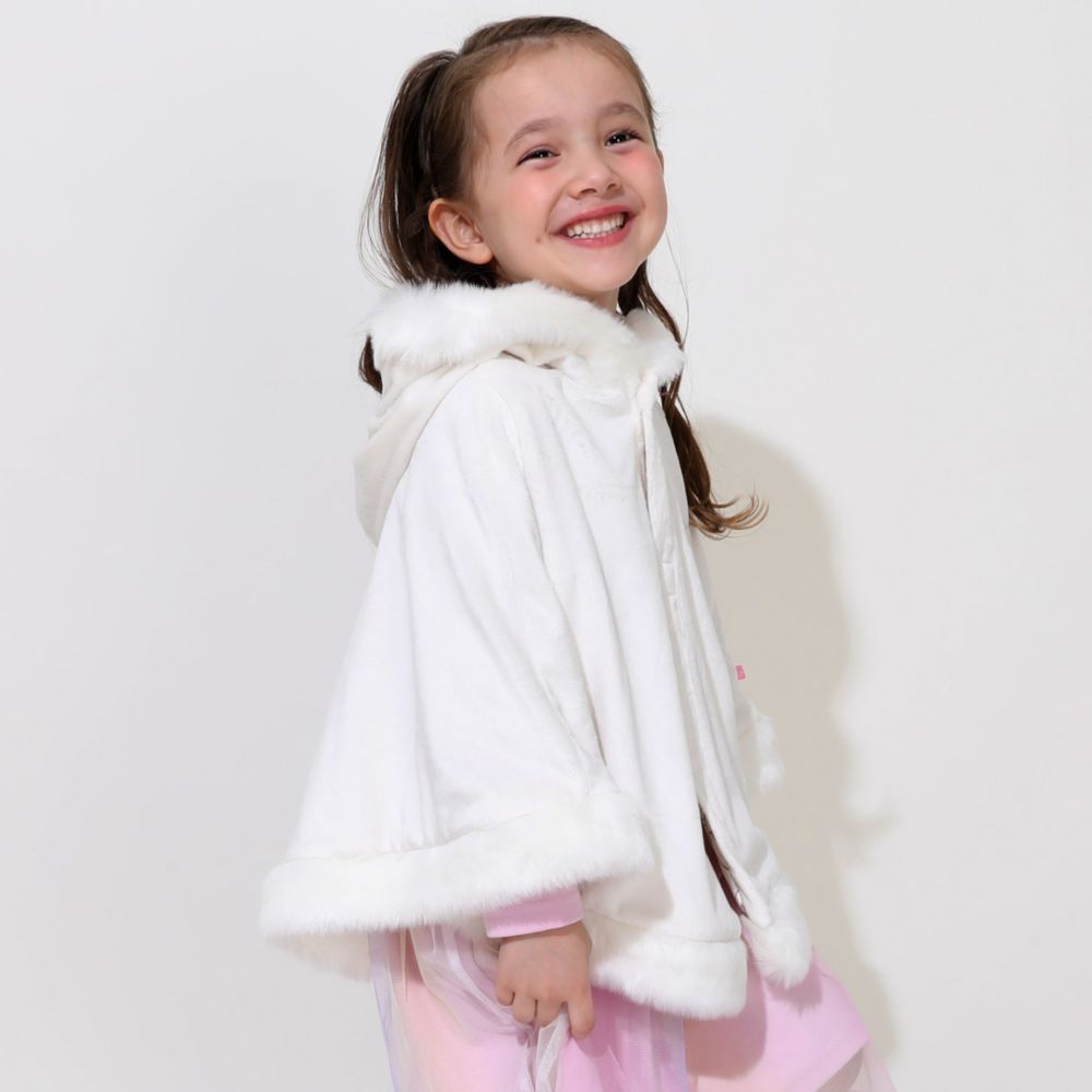 【ベビードール】プリンセス / ケープ 1230K / ベビーサイズ キッズサイズ トップス アウター ポンチョ マント 羽織り フード付き ふわふわ もこもこ あったか 防寒 アリエル ラプンツェル ベル ジャスミン モアナ 白雪姫 ポカホンタス オーロラ姫 ティアナ ムーラン メリダ