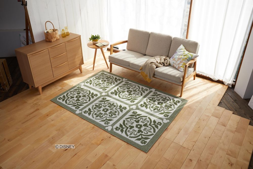 ミッキー カロー ラグ DRM-1072 グリーン