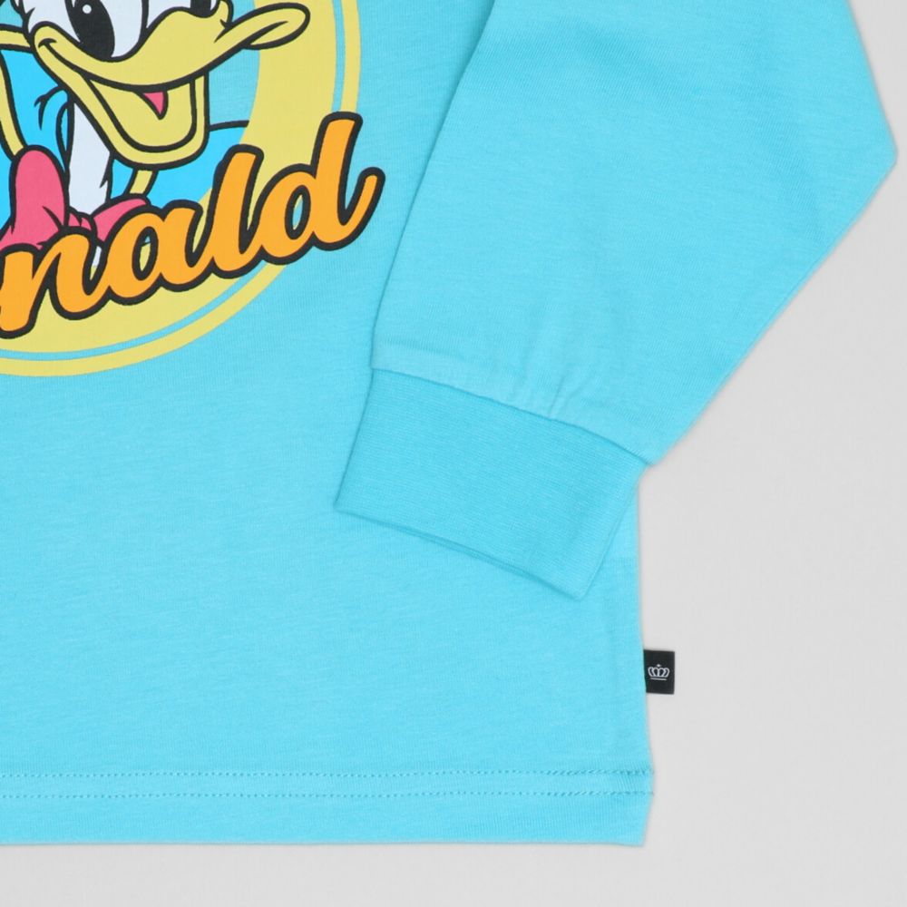 【ベビードール】グーフィー 親子お揃い BIGキャラクターロンT 1245K / ベビーサイズ キッズ トップス 長袖 Tシャツ クルーネック カットソー リンクコーデ ペアルック 親子コーデ 天竺素材