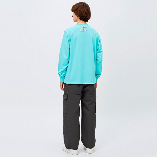 【ベビードール】ドナルド 親子お揃い BIGキャラクターロンT 1245A / 大人 ユニセックス 男女兼用 トップス 長袖 Tシャツ クルーネック カットソー リンクコーデ ペアルック 親子コーデ 天竺素材