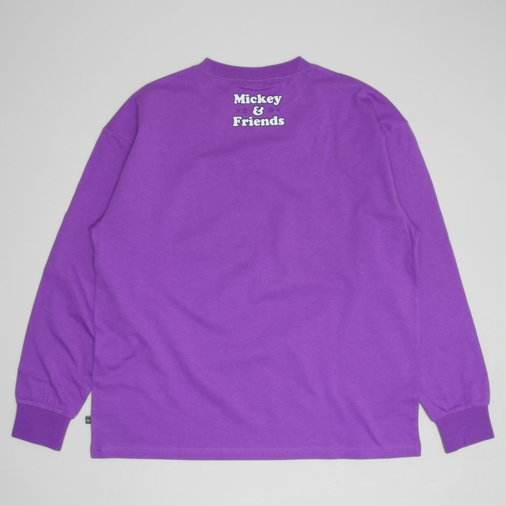 【ベビードール】グーフィー 親子お揃い BIGキャラクターロンT 1245A / 大人 ユニセックス 男女兼用 トップス 長袖 Tシャツ クルーネック カットソー リンクコーデ ペアルック 親子コーデ 天竺素材