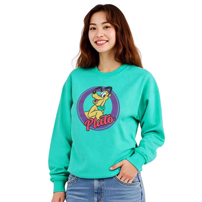 【ベビードール】プルート 親子お揃い BIGキャラクターロンT 1245A / 大人 ユニセックス 男女兼用 トップス 長袖 Tシャツ クルーネック カットソー リンクコーデ ペアルック 親子コーデ 天竺素材