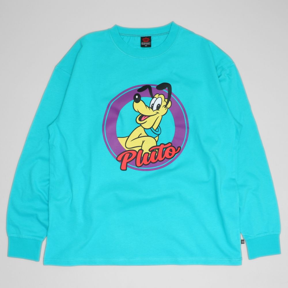 【ベビードール】プルート 親子お揃い BIGキャラクターロンT 1245A / 大人 ユニセックス 男女兼用 トップス 長袖 Tシャツ クルーネック カットソー リンクコーデ ペアルック 親子コーデ 天竺素材