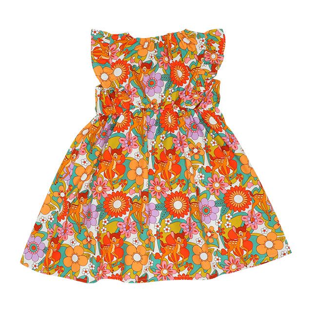 公式 ショップディズニー ベビードール ディズニー フリル 総柄 ワンピース 6571k バンビ