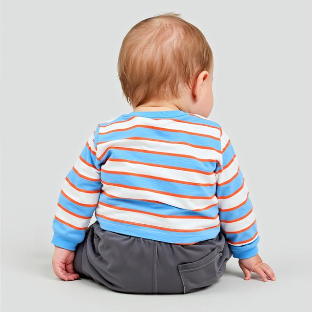 【ベビードール】ミッキー ワッペン付ボーダー柄ロンパース 1259B / ベビーサイズ 赤ちゃん 出産祝い 贈り物 プレゼント ベビー服 つなぎ ドッキングロンパース 楽ちん 天竺素材 リンクコーデ ペアルック 親子コーデ