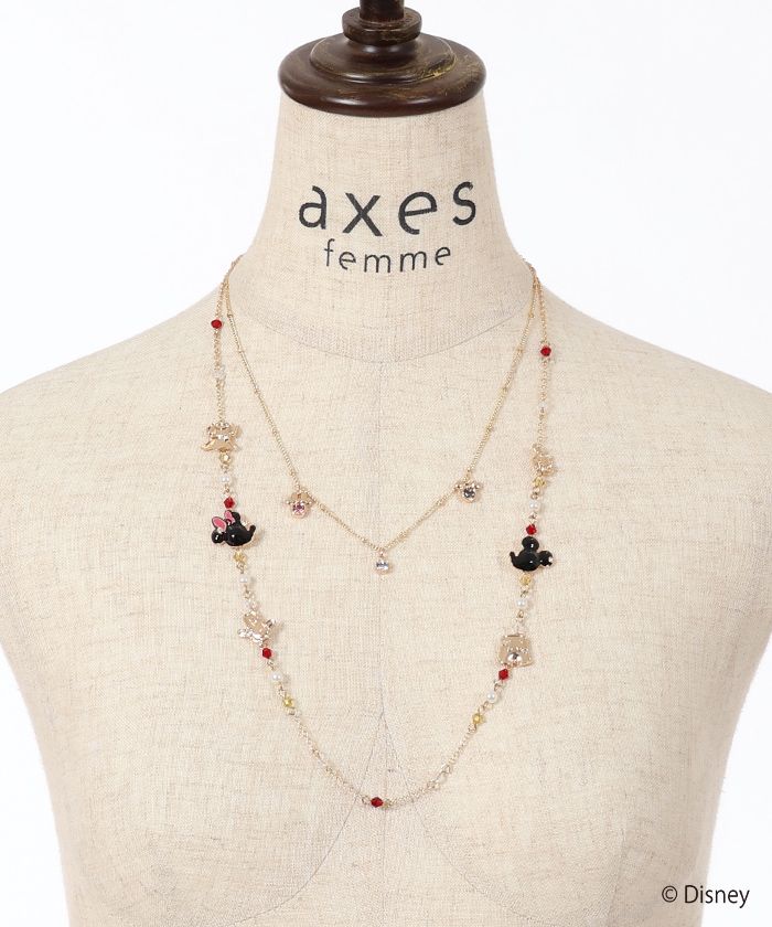 【axes femme】ミッキー＆ミニーネックレス