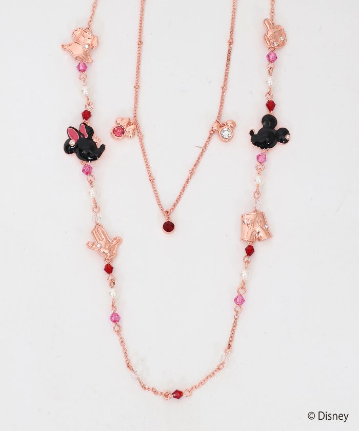 【axes femme】ミッキー＆ミニーネックレス