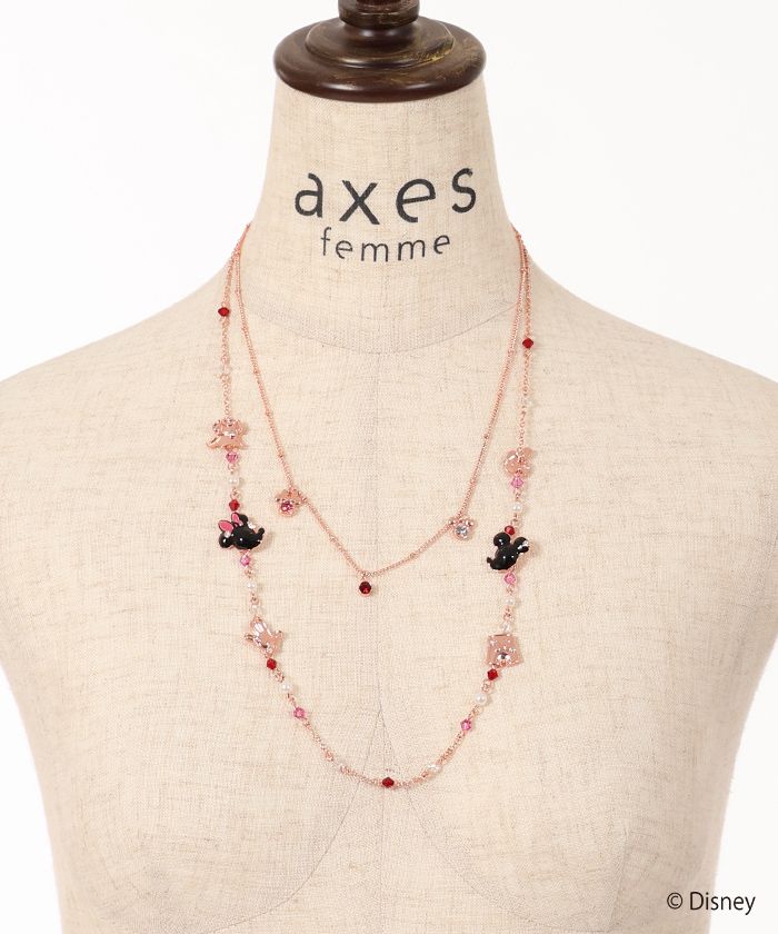 【axes femme】ミッキー＆ミニーネックレス