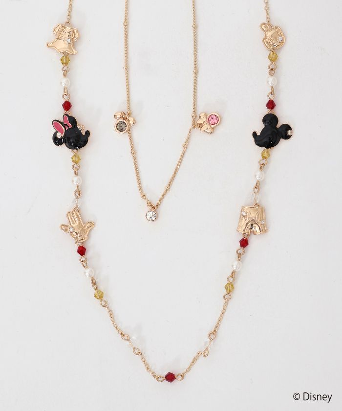 【axes femme】ミッキー＆ミニーネックレス