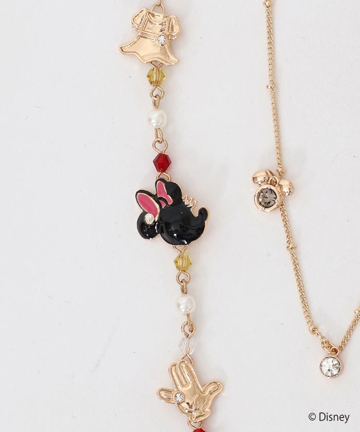 【axes femme】ミッキー＆ミニーネックレス