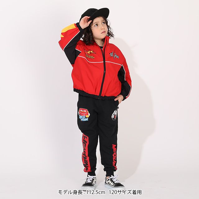 【ベビードール】カーズ 【防風・撥水】ウインドブレーカー 1260K / ベビーサイズ キッズサイズ トップス 長袖 羽織り 薄手 軽アウター ライトアウター ジャンパー ジャケット レジャー ファスナーガード付き レーサー 防風＆撥水加工