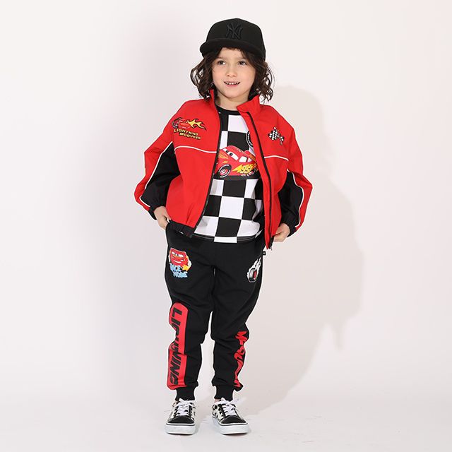 【ベビードール】カーズ 【防風・撥水】ウインドブレーカー 1260K / ベビーサイズ キッズサイズ トップス 長袖 羽織り 薄手 軽アウター ライトアウター ジャンパー ジャケット レジャー ファスナーガード付き レーサー 防風＆撥水加工