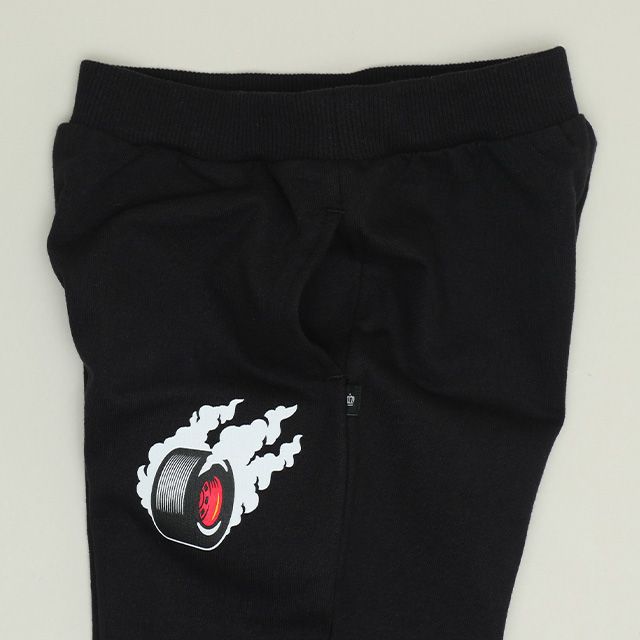 【ベビードール】カーズ キャラクターロゴロングパンツ 1264K / ベビーサイズ キッズ ボトムス 長ズボン ジョガーパンツ ジャージ スウェットパンツ ストレート ウエスト総ゴム ゴム穴付 スポーツMIX