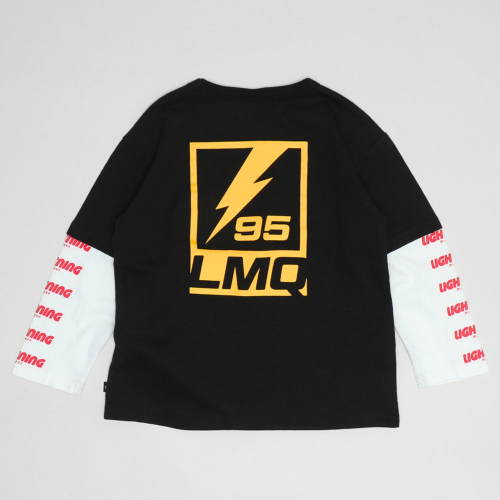 【ベビードール】カーズ 重ね着風ロンT 1268K / ベビーサイズ キッズ トップス 長袖 Tシャツ クルーネック カットソー 袖レイヤード風 天竺素材