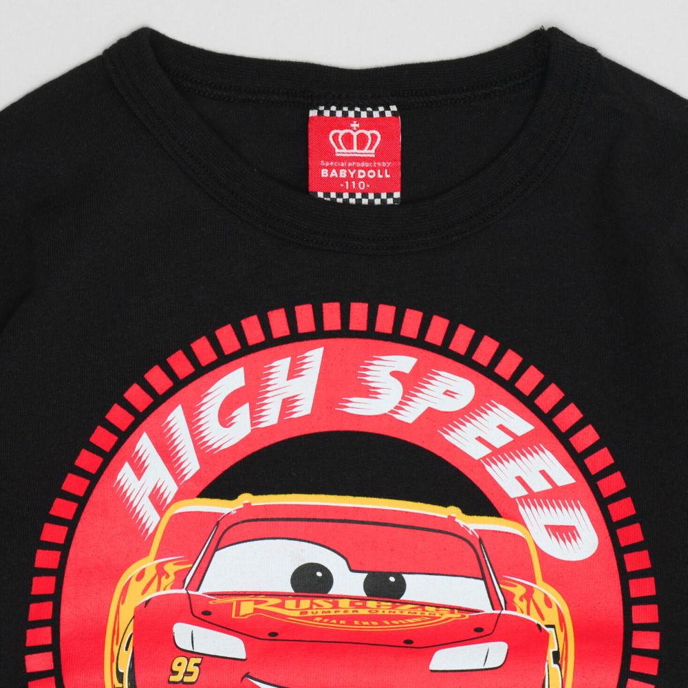 【ベビードール】カーズ 重ね着風ロンT 1268K / ベビーサイズ キッズ トップス 長袖 Tシャツ クルーネック カットソー 袖レイヤード風 天竺素材