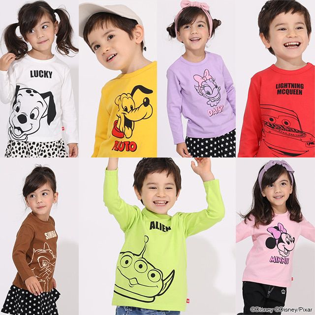 【ベビードール】プルート キャラクターロンT 5611K / ベビーサイズ キッズ トップス 長袖 カットソー プチプライス プチプラ 天竺素材