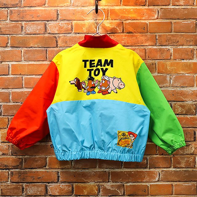 【ベビードール】トイストーリー 【防風・撥水】ウインドブレーカー 1269K / ベビーサイズ キッズサイズ トップス 長袖 羽織り 薄手 軽アウター ライトアウター ジャンパー ジャケット レジャー ファスナーガード付き カラフル 防風＆撥水加工