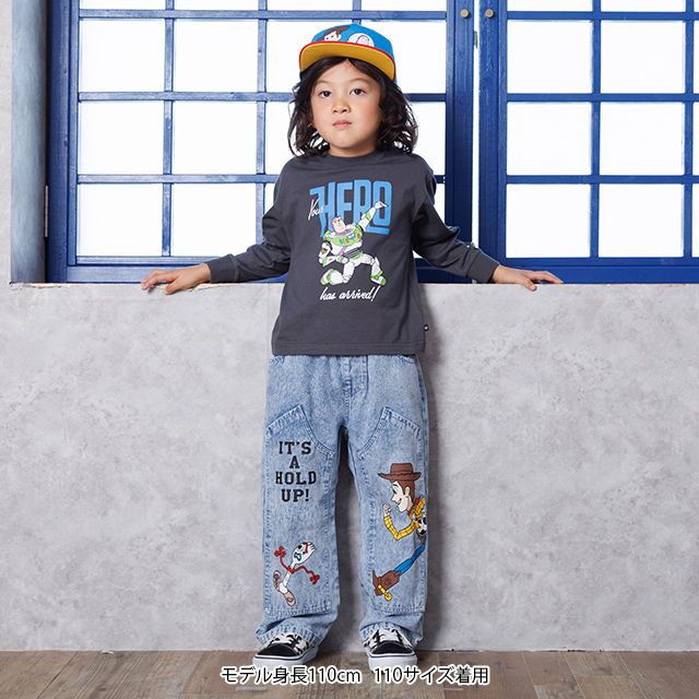 【ベビードール】リトルグリーンメン 親子お揃い キャラクターロンT 1271K / ベビーサイズ キッズ リンクコーデ ペアルック 親子コーデ トップス 長袖 Tシャツ クルーネック スウェット 天竺素材 ハム ポテトヘッド