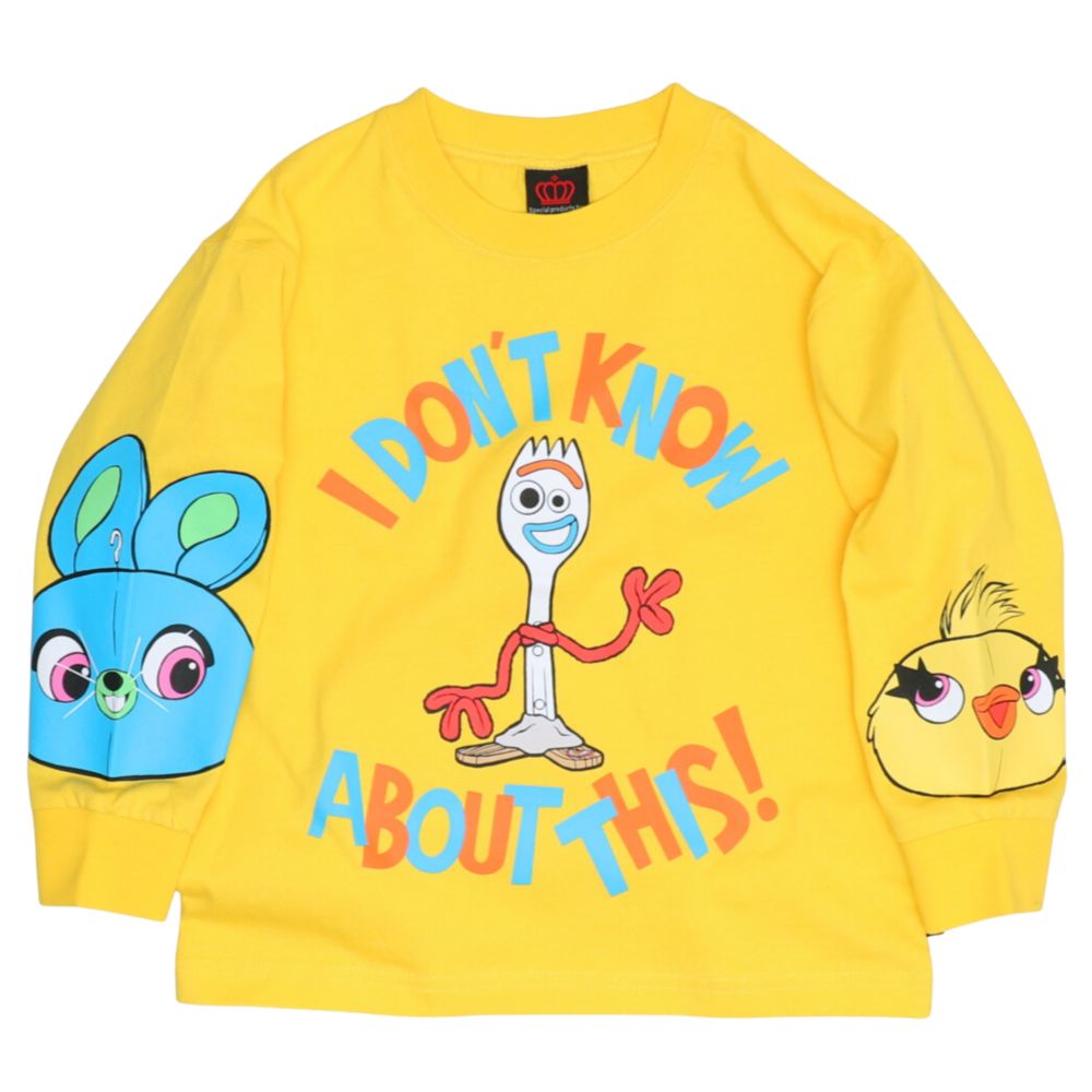 【ベビードール】フォーキー 親子お揃い キャラクターロンT 1271K / ベビーサイズ キッズ リンクコーデ ペアルック 親子コーデ トップス 長袖 Tシャツ クルーネック スウェット 天竺素材 ダッキー バニー