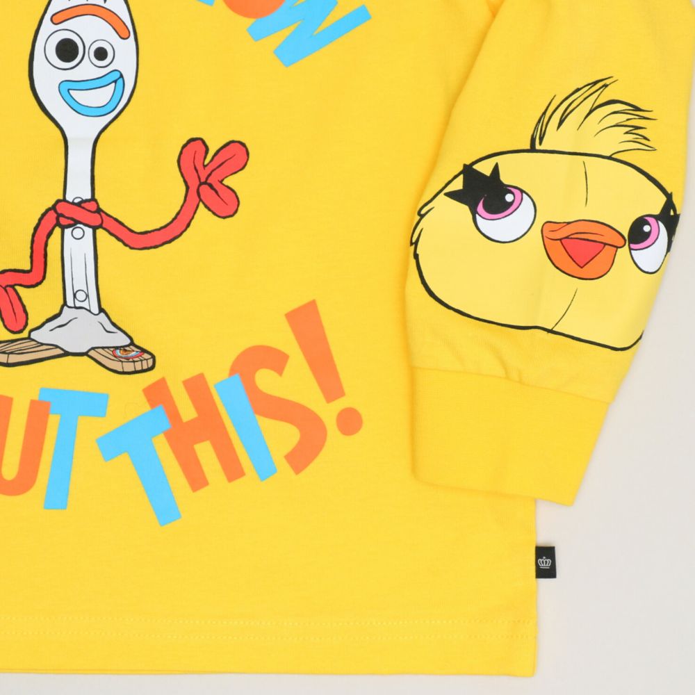 【ベビードール】フォーキー 親子お揃い キャラクターロンT 1271K / ベビーサイズ キッズ リンクコーデ ペアルック 親子コーデ トップス 長袖 Tシャツ クルーネック スウェット 天竺素材 ダッキー バニー