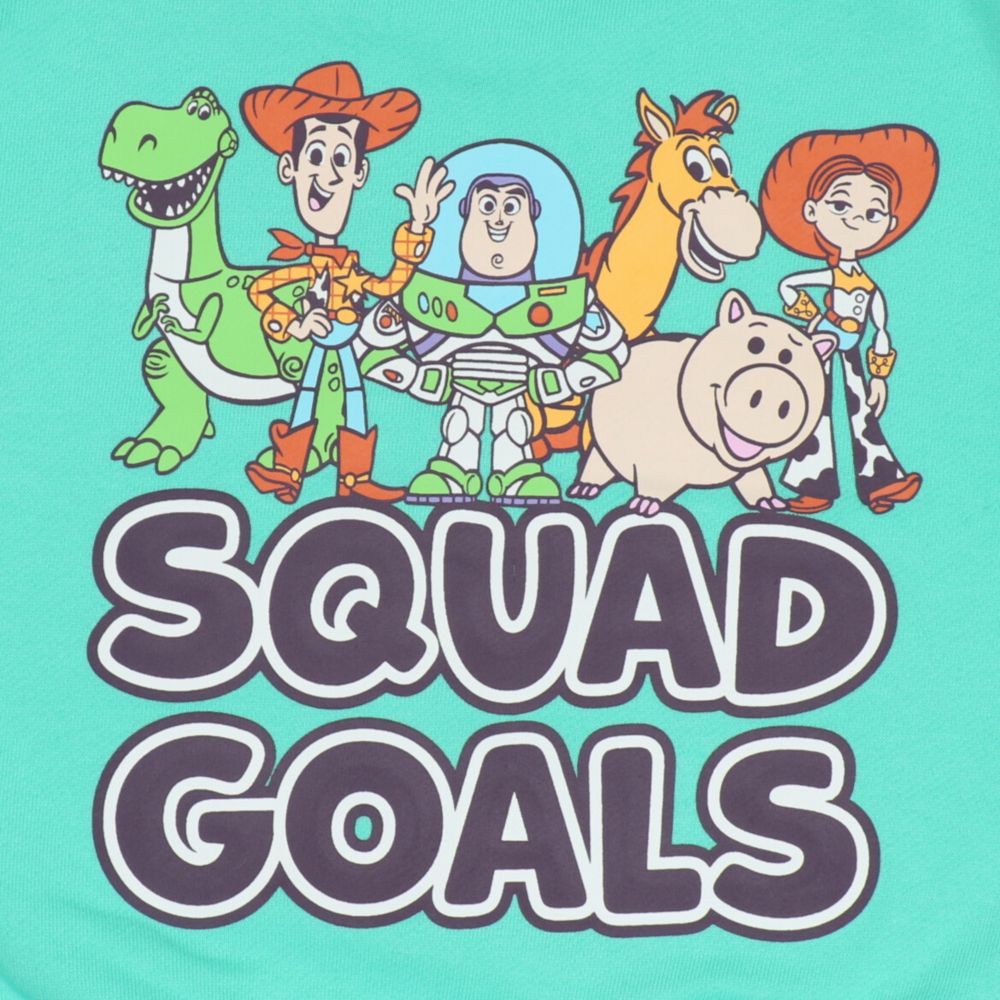 【ベビードール】トイストーリー キャラクター集合トレーナー 1273K / ベビーサイズ キッズ トップス 長袖 トレーナー スウェット バイカラー プルオーバー カラフル