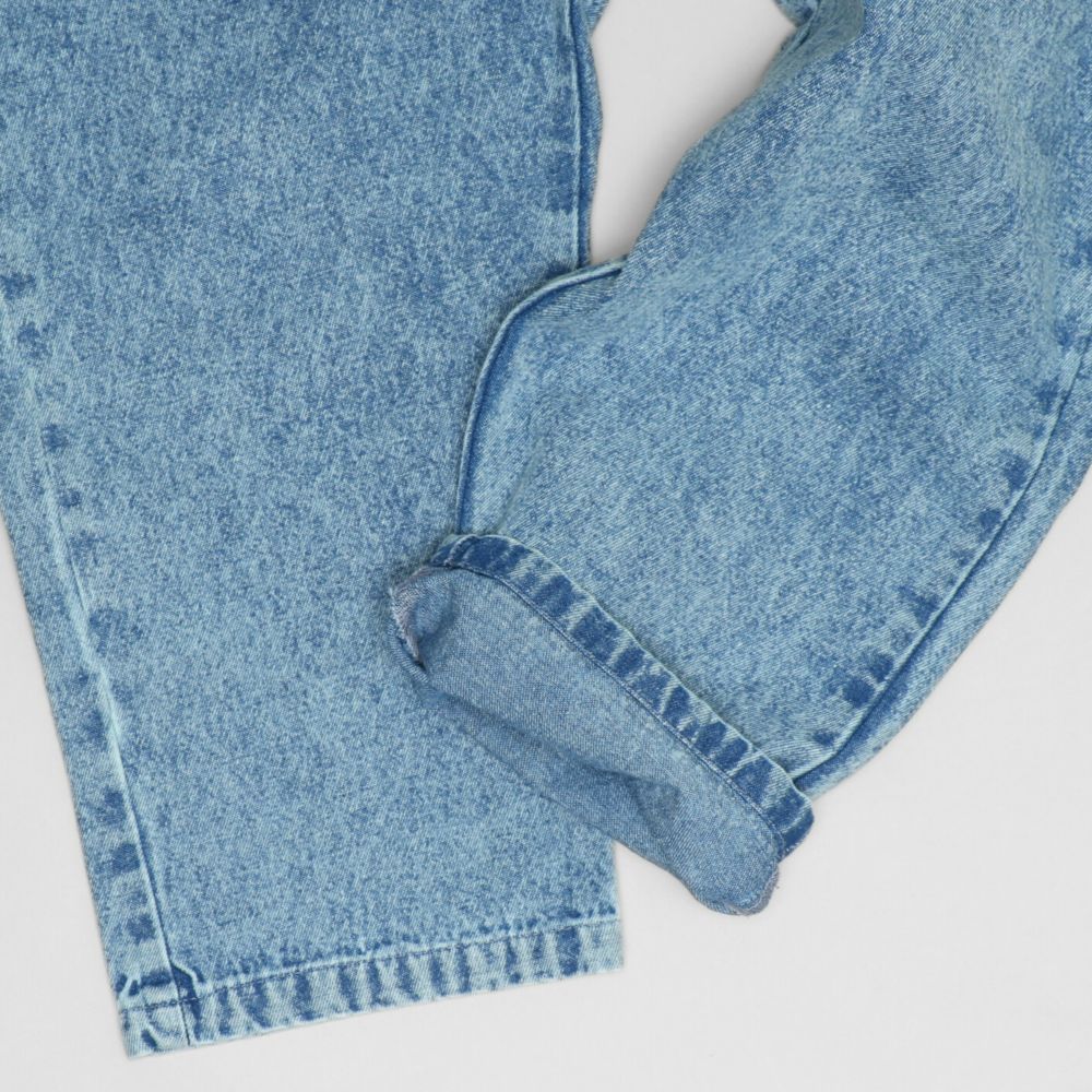 【ベビードール】トイストーリー デニムサロペット 1277K / ベビーサイズ キッズ ボトムス 長ズボン オーバーオール 楽ちん デニム ジーンズ ジーパン パークコーデ  肩紐（長さ調整可） ウエスタン 牛柄 ウッディ ジェシー ブルズアイ