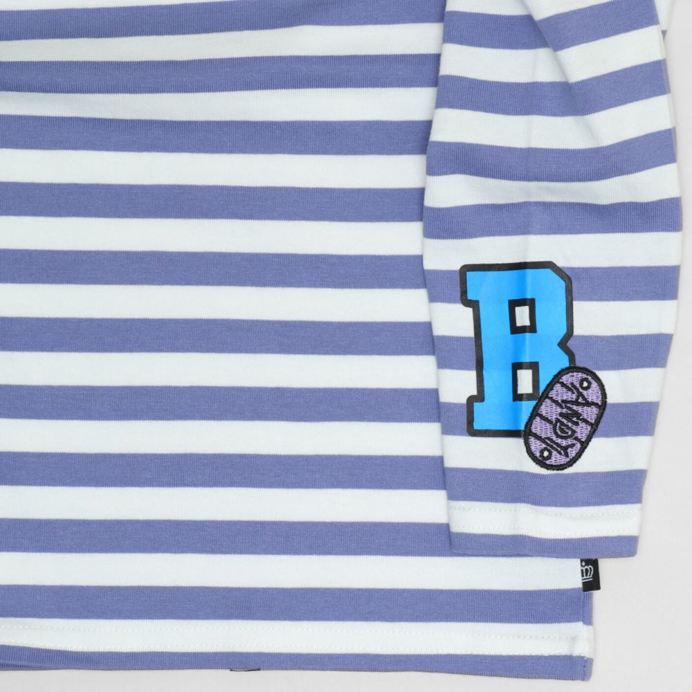 【ベビードール】バズ ボーダーロンT 1278K / ベビーサイズ キッズ トップス 長袖  Tシャツ クルーネック カットソー 天竺素材 ボーダー柄