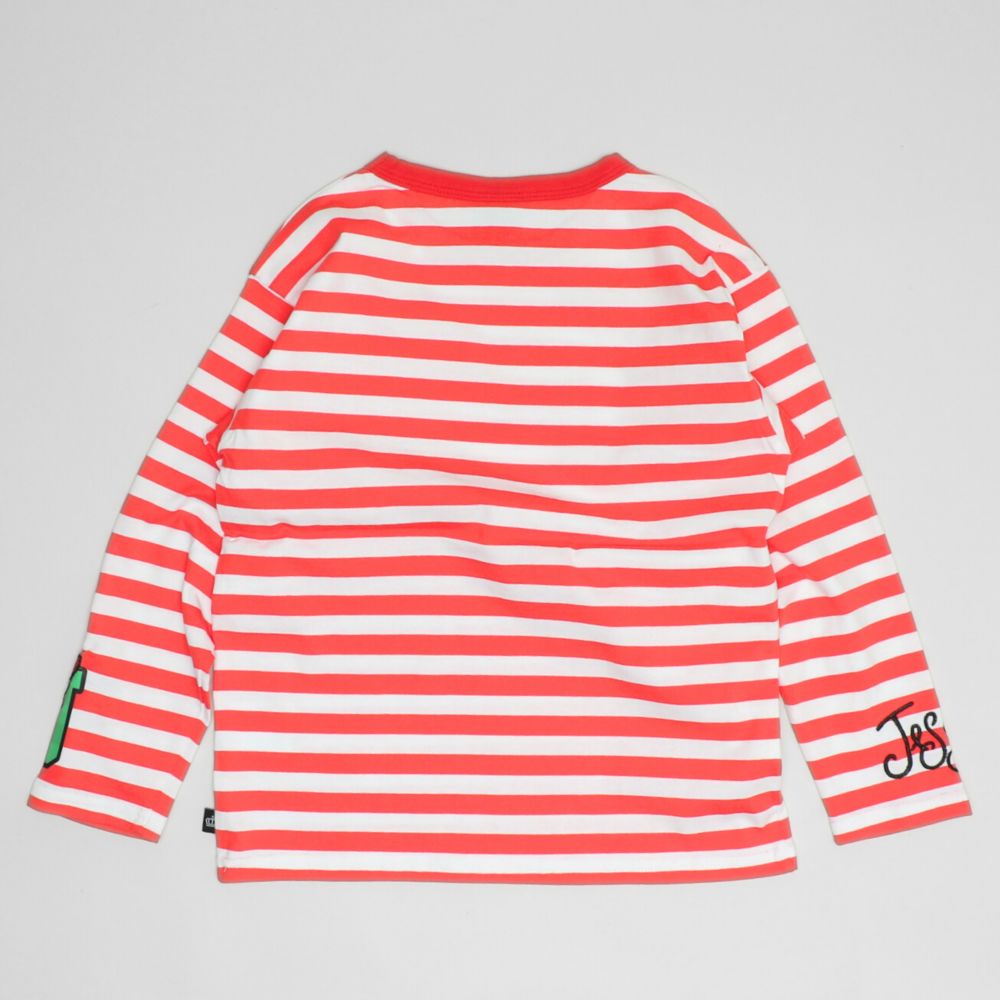 【ベビードール】ジェシー ボーダーロンT 1278K / ベビーサイズ キッズ トップス 長袖  Tシャツ クルーネック カットソー 天竺素材 ボーダー柄