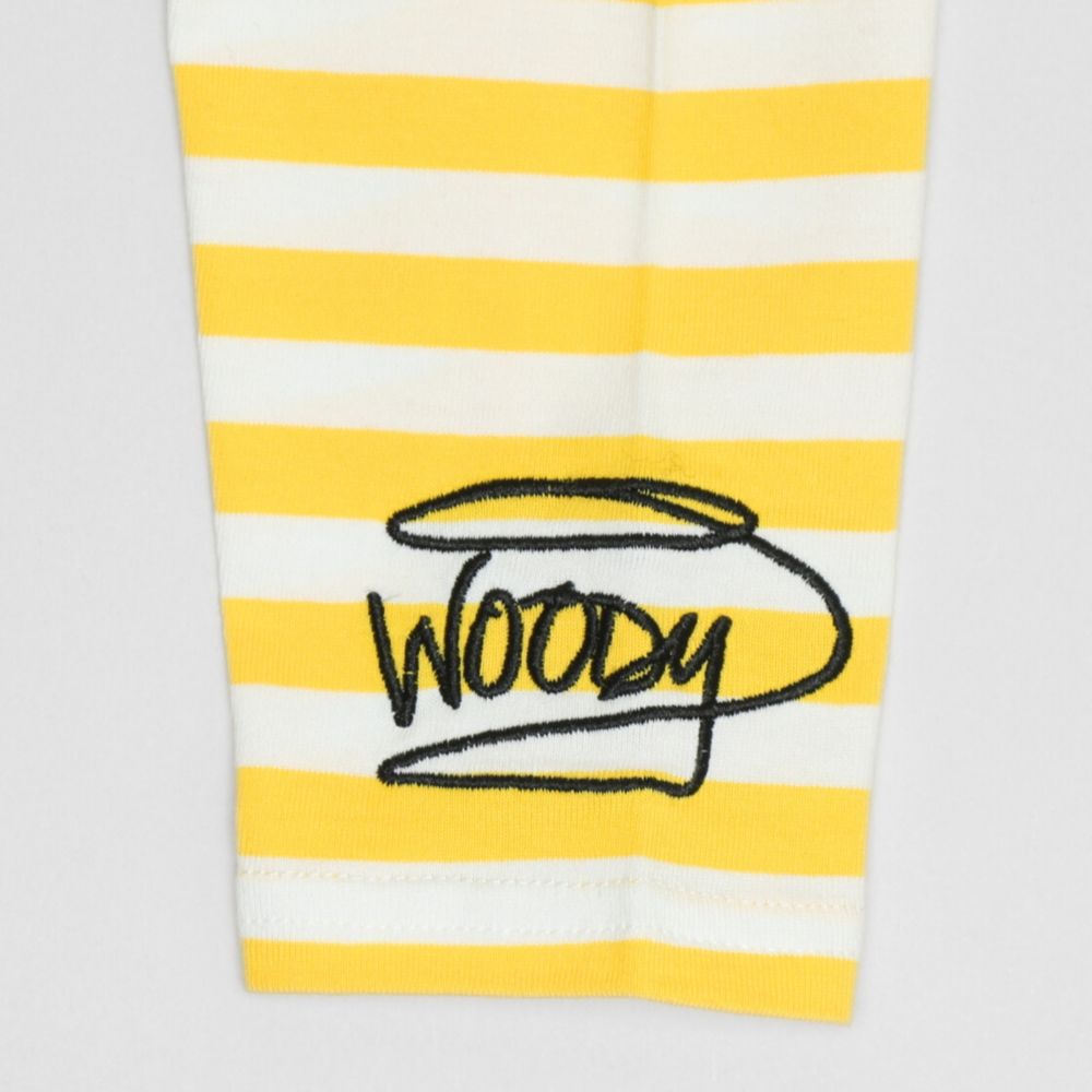 【ベビードール】ウッディ ボーダーロンT 1278K / ベビーサイズ キッズ トップス 長袖  Tシャツ クルーネック カットソー 天竺素材 ボーダー柄