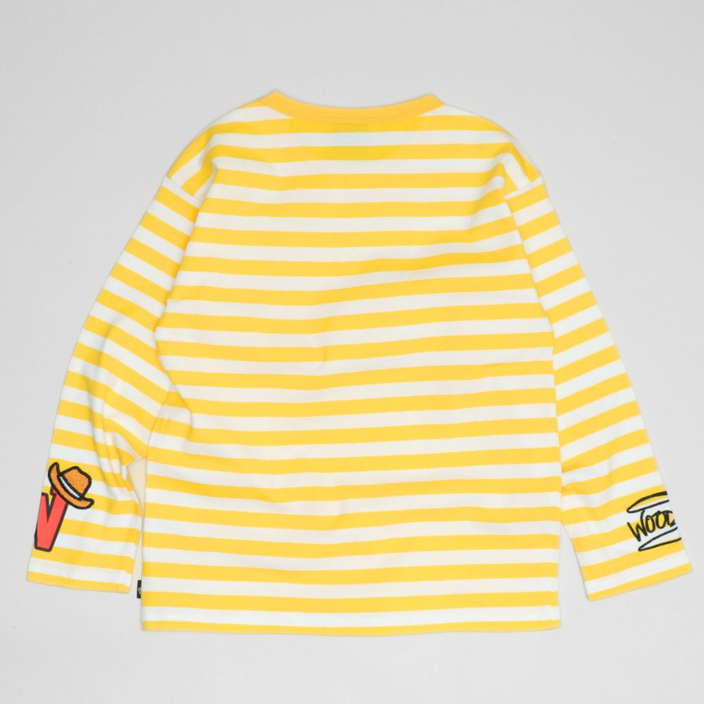 【ベビードール】ウッディ ボーダーロンT 1278K / ベビーサイズ キッズ トップス 長袖  Tシャツ クルーネック カットソー 天竺素材 ボーダー柄