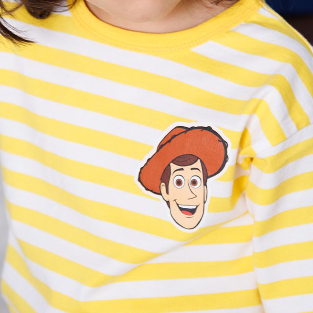 【ベビードール】ウッディ ボーダーロンT 1278K / ベビーサイズ キッズ トップス 長袖  Tシャツ クルーネック カットソー 天竺素材 ボーダー柄