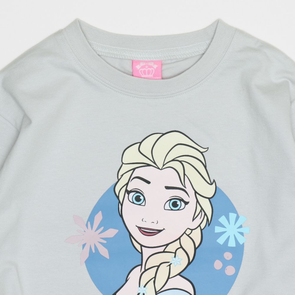 【ベビードール】エルサ 袖ギャザーロンT 1288K / ベビーサイズ キッズ トップス 長袖 Tシャツ クルーネック 天竺素材 ガーリー