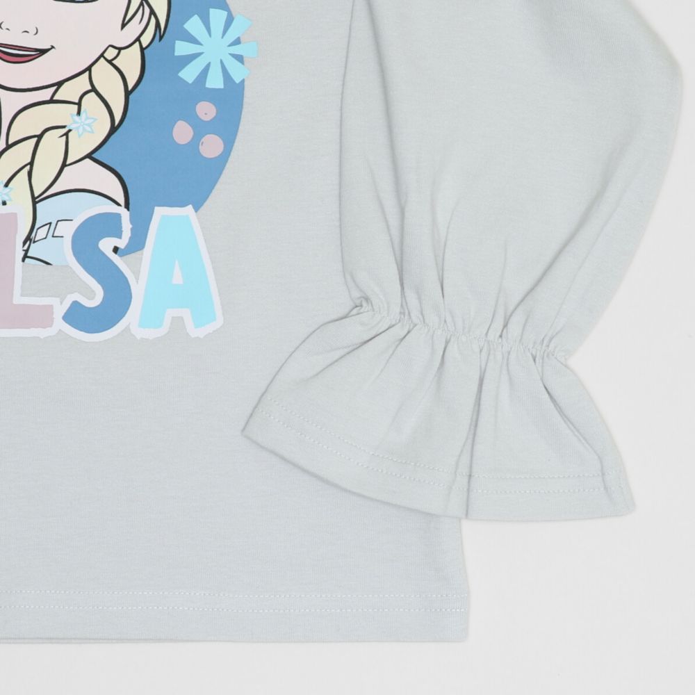 【ベビードール】エルサ 袖ギャザーロンT 1288K / ベビーサイズ キッズ トップス 長袖 Tシャツ クルーネック 天竺素材 ガーリー
