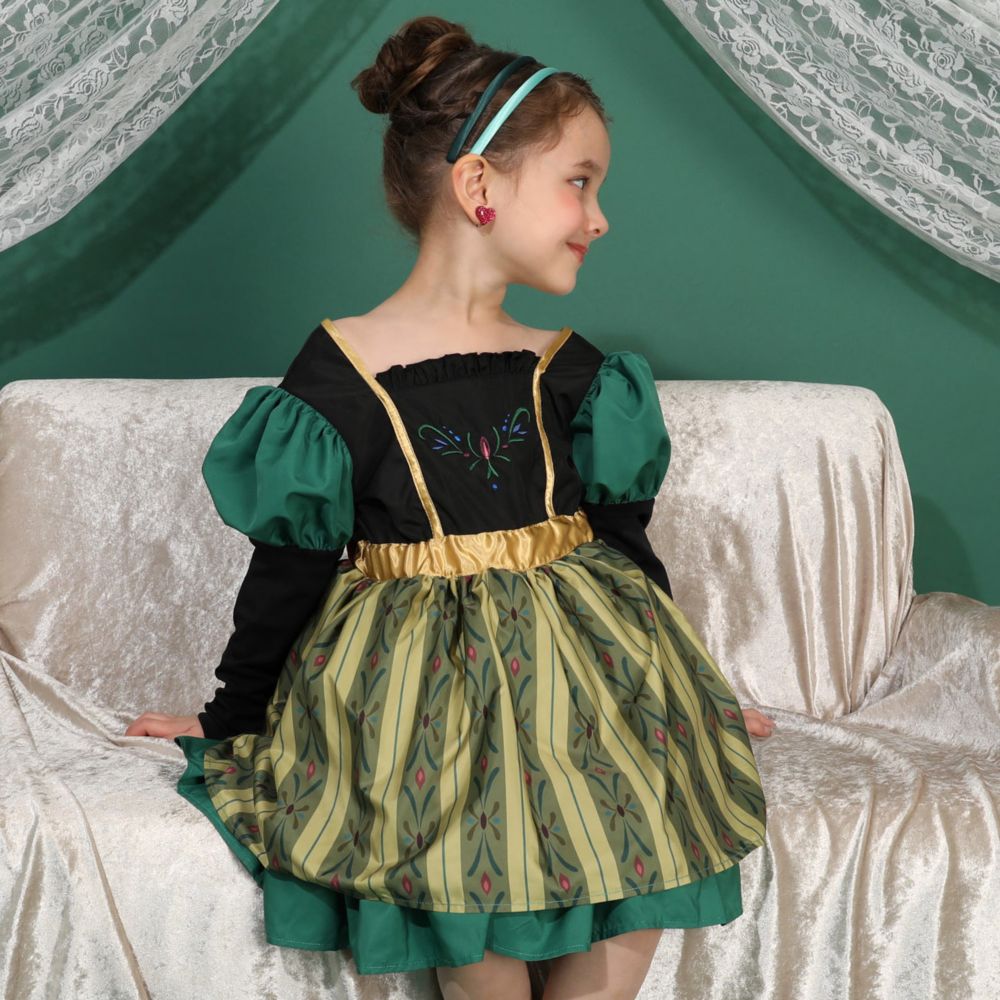 【ベビードール】アナ 戴冠式なりきるドレスワンピース 1294K / キッズ トップス スカート ドレス ワンピース なりきれる 仮装 コスプレ お姫様 豪華 パーティ 衣装 姉妹コーデ リンクコーデ