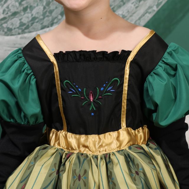 【ベビードール】アナ 戴冠式なりきるドレスワンピース 1294K / キッズ トップス スカート ドレス ワンピース なりきれる 仮装 コスプレ お姫様 豪華 パーティ 衣装 姉妹コーデ リンクコーデ