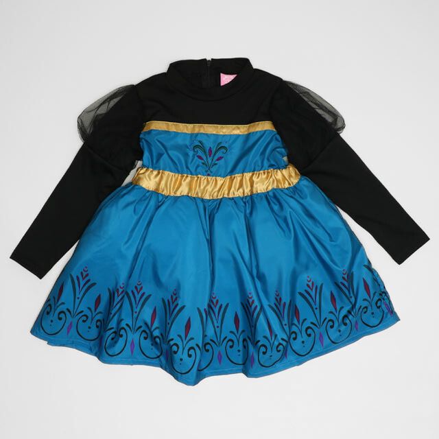 【ベビードール】エルサ 戴冠式なりきるドレスワンピース 1295K / キッズ トップス スカート ドレス ワンピース なりきれる 仮装 コスプレ お姫様 豪華 パーティ 衣装 姉妹コーデ リンクコーデ マント付き