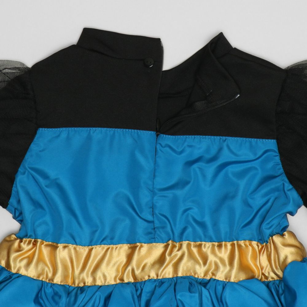 【ベビードール】エルサ 戴冠式なりきるドレスワンピース 1295K / キッズ トップス スカート ドレス ワンピース なりきれる 仮装 コスプレ お姫様 豪華 パーティ 衣装 姉妹コーデ リンクコーデ マント付き