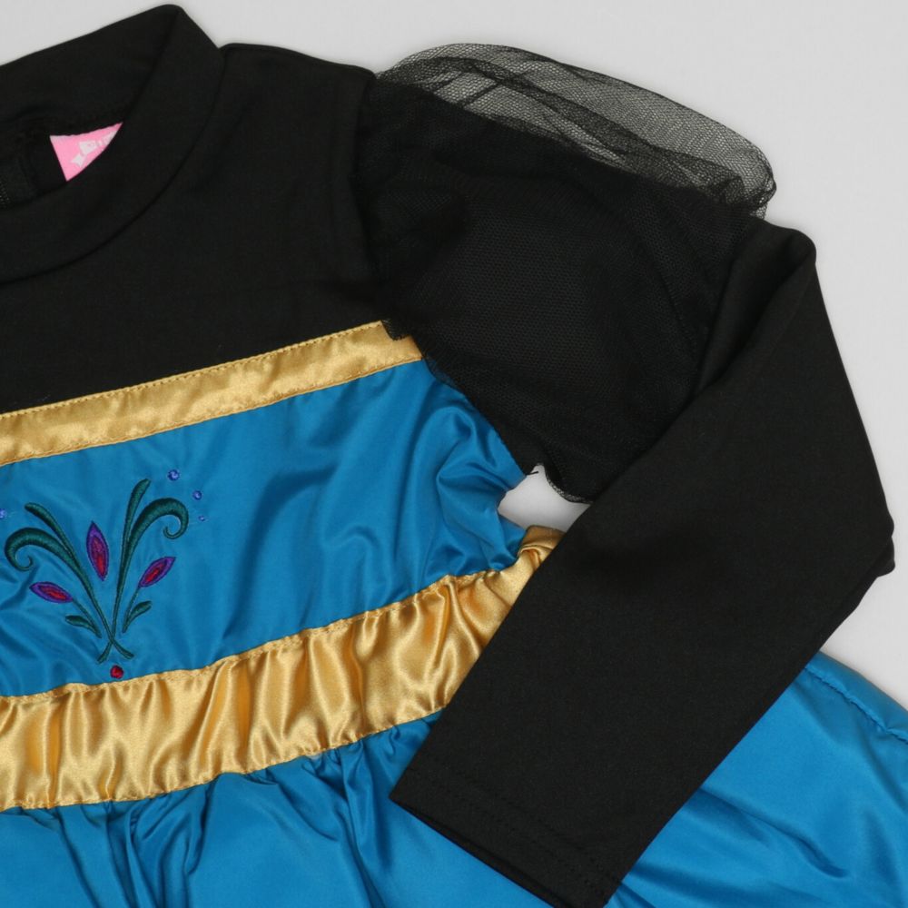 【ベビードール】エルサ 戴冠式なりきるドレスワンピース 1295K / キッズ トップス スカート ドレス ワンピース なりきれる 仮装 コスプレ お姫様 豪華 パーティ 衣装 姉妹コーデ リンクコーデ マント付き