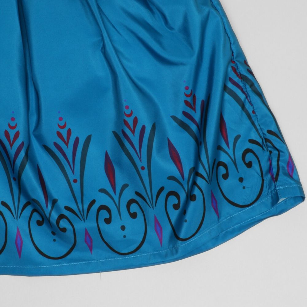 【ベビードール】エルサ 戴冠式なりきるドレスワンピース 1295K / キッズ トップス スカート ドレス ワンピース なりきれる 仮装 コスプレ お姫様 豪華 パーティ 衣装 姉妹コーデ リンクコーデ マント付き