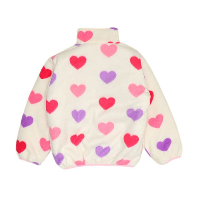 【ベビードール】プリンセス / リバーシブルアウター 1307K / ラプンツェル アリエル ベル / キッズ トップス 長袖 アウター 上着 羽織り ジャケット ブルゾン 中綿 フリース 2Way ガーリー ガールズコーデ ハート ピンク