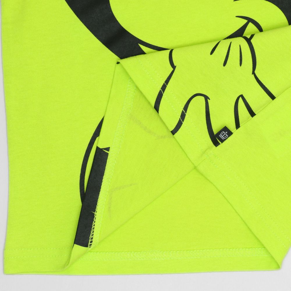 【ベビードール】ミッキー 親子お揃い BIGフェイスTシャツ 1329K / ベビーサイズ キッズ リンクコーデ ペアルック 親子コーデ トップス 半袖 クルーネック カットソー