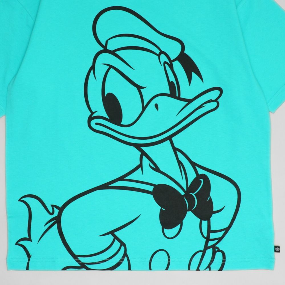 【ベビードール】ドナルド 親子お揃い BIGフェイスTシャツ 1329K / ベビーサイズ キッズ リンクコーデ ペアルック 親子コーデ トップス 半袖 クルーネック カットソー